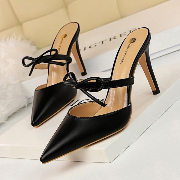 

wedding shoes bride mules shoes women pointed toe high heels bigtree shoes fetish high heels black pumps black high heels modis x1020