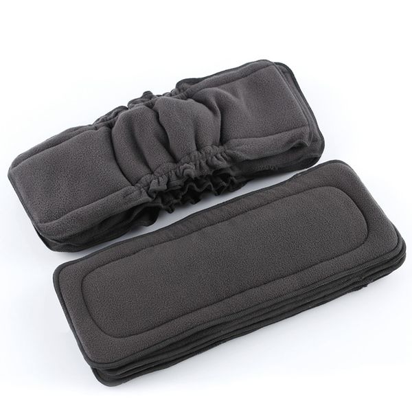 

simfamily]5pcs reusable bamboo charcoal baby cloth diaper mat nappy inserts changing liners 4layer each insert wholesale