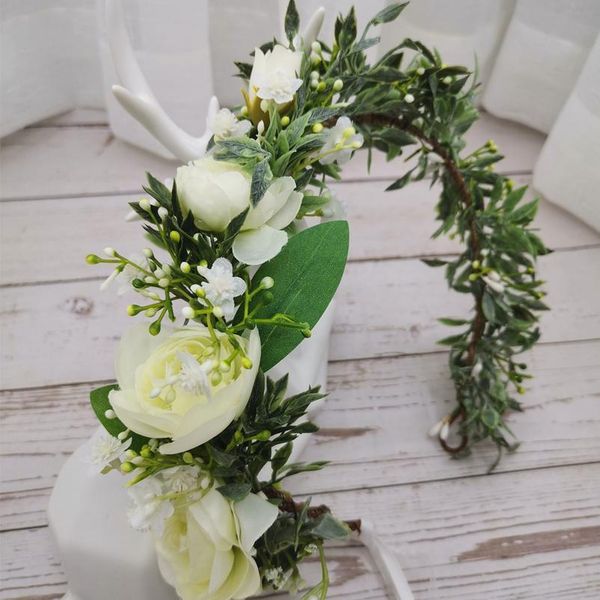 

women wedding flower crown birthday party headband women hair accessories girl rural floral garlands wedding floral jllgwb