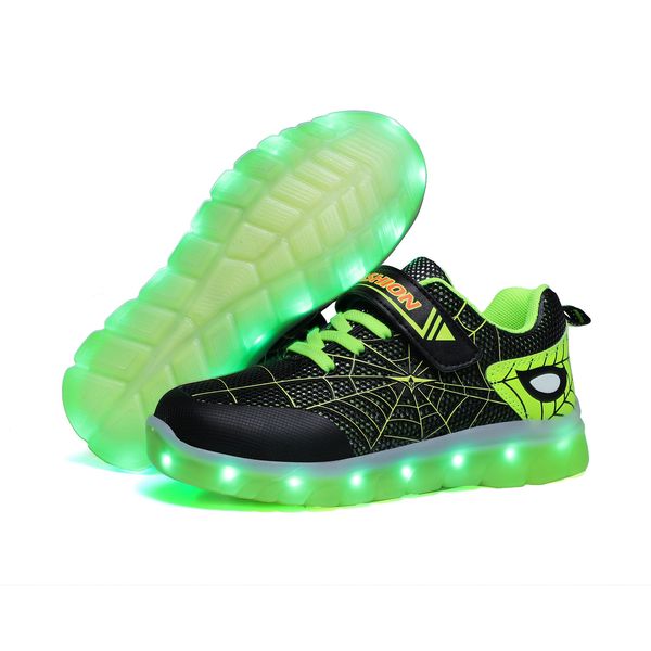 Risrich Kids LED USB светящийся свет на теннисную обувь для малыша ребёнок девушка светящиеся кроссовки детей мальчики девушки спортивные туфли LJ200907