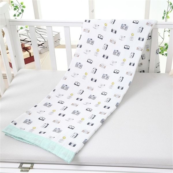 

autumn multifunctional double layers blanket newborn baby bamboo cotton muslin swaddle y201009