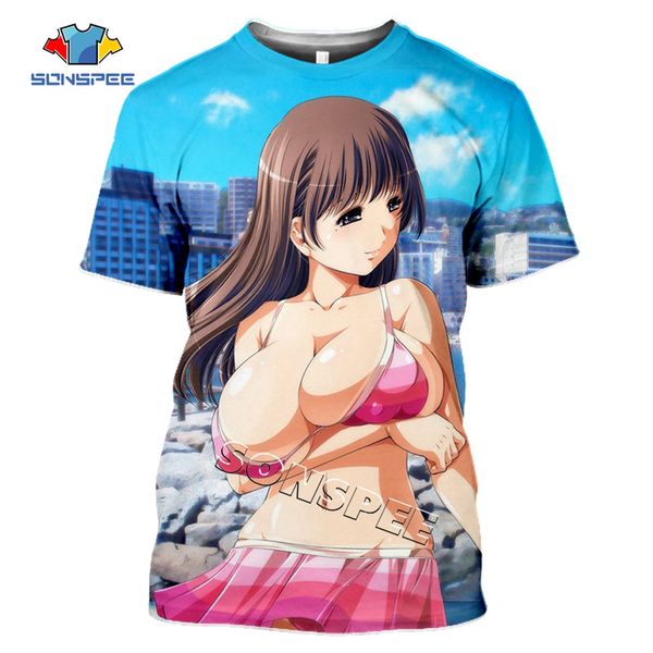 

anime girl men summer homme pullover 3d print shirts humor kawaii kawaii men clothing