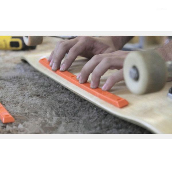 

2pcs double tilt skateboard rib anti-collision strip skateboard plastic strip reduces friction rails deck protection1