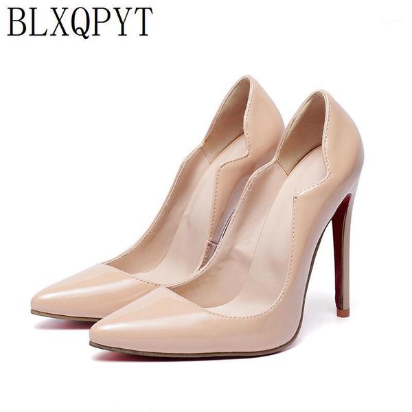 

blxqpyt super size 34-52 patent leather pumps fashion office women high heels(12cm) women's wedding shoes woman party 1161, Black