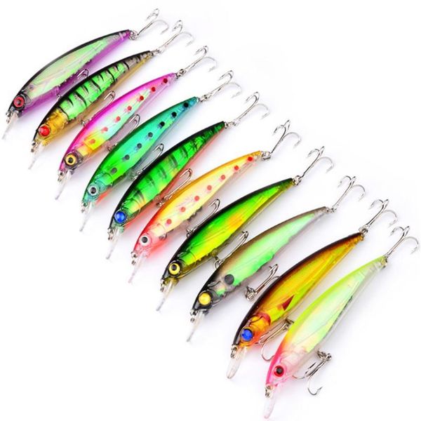 

1pcs fishing lure 11cm 13.4g swimbait minnow wobblers fishing tackle 10 colors crankbait hard artific qyltoc