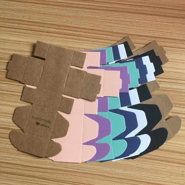 

30 pcs 4x4x2.5cm kraft paper gift box for wedding,birthday and christmas party gift ideas,good quality for cookie/candy bbydfm