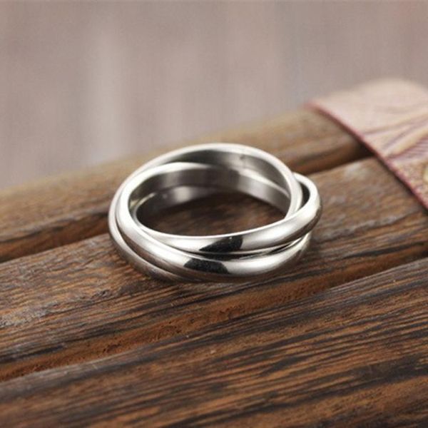

wedding rings silver color anel brand for women and men, Slivery;golden