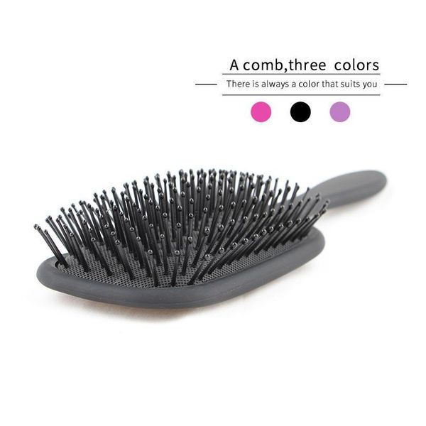 

hair comb detangling hair brush detangle hairbrush salon hairdressing straight curly hair comb paddle brush tang jllhoz, Silver