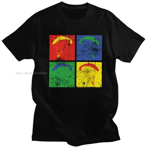 

retro paragliding for short sleeved vintage paramotor parachute tee slim fit pure paraglider sport hooded sweatshirt hoodie men t shirt