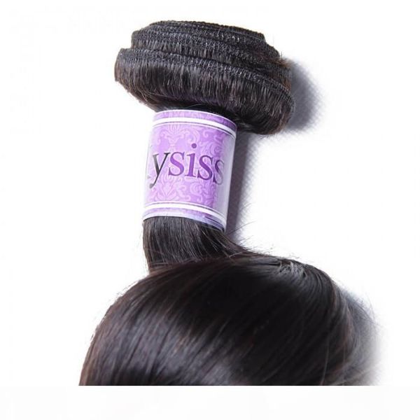 

tkwig indian loose wave vrigin hair 3 pcs lot human hair for african american women medium length, Black;brown