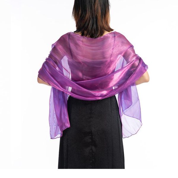 

elegant wedding shawl 170*70 customizable new silver party evening dress shawl bride bridesmaid's silky shawl pure col sqcsqj