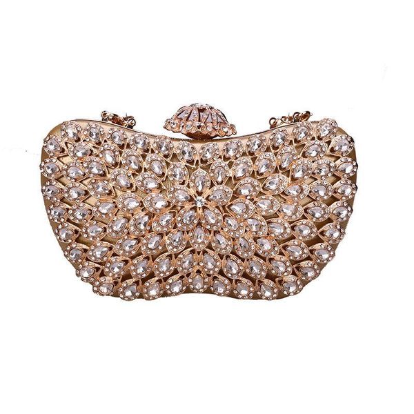 

роскошные rhinestone женщин мешок вечера сцепления золото diamond женщина сцепления кристалл день свадьбы кошелек партии банкет черный розов