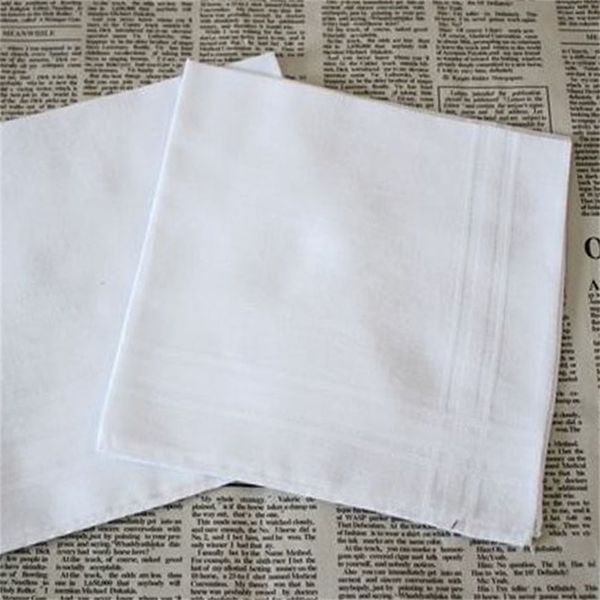 

party 34cm 100% cotton male table satin handkerchief towboats square handkerchief whitest 34cm men christmas gift eea470 192 g2, White