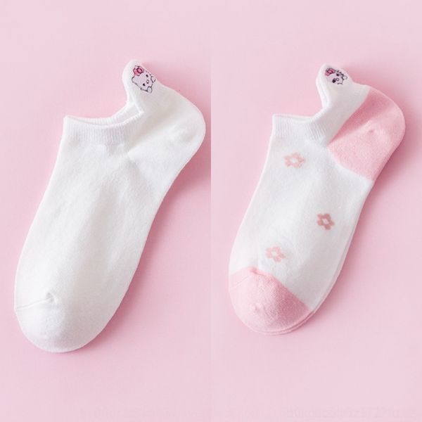 

vqlc7 spring hidden cotton 2020 cartoon summer boat new women cotton fashion socks women boat embroidery socksand invisible socks ra84f, Black
