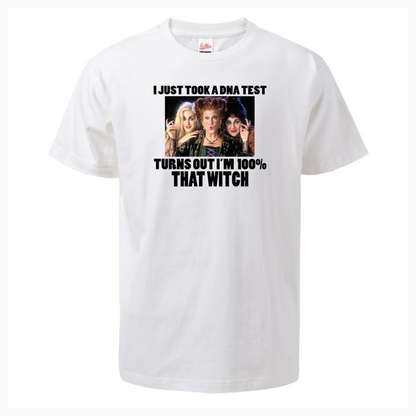 

sport i just took a dna test turns out i'm 100% that witch print t shirts 2019 new arrival summer tee fashion cotton short sleeve