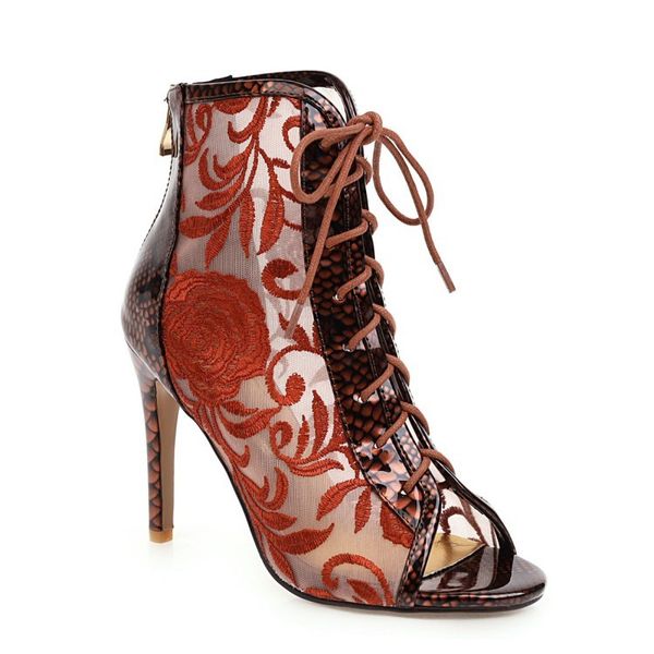 

2020 сексуальная мода рыба рта женские сандалии super высокое сопоставление каблуки steleto см. простые ботинки больше size34-46. i6pi, Black