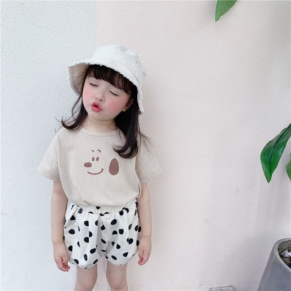 

milancel summr kids tee little doggy girls t-shirt short sleeve cartoon t shirt for girls y200704, Blue