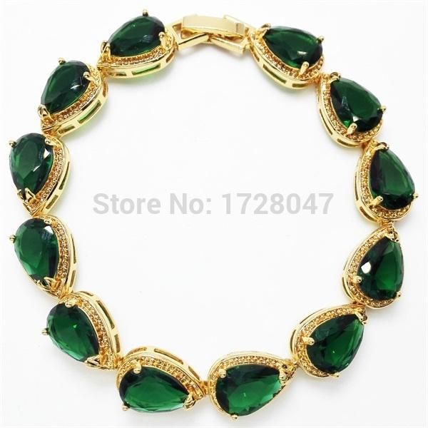 

luxury colorful zirconia bracelet women 2020 new trendy white gold color water drop zircon jewelry chain bracelets, Black