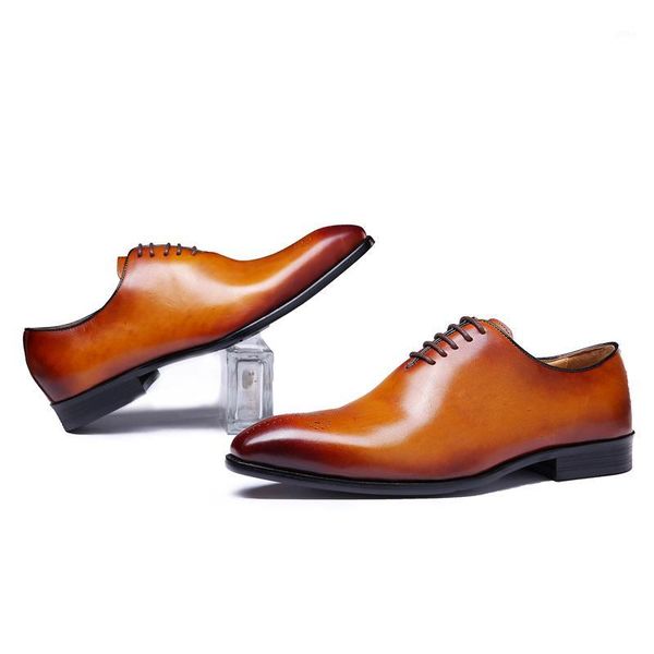 

dress shoes zapatos de vestir marrones para fiesta boda con cordones oxford corte entero hombres cuero genuino clasico marca1, Black