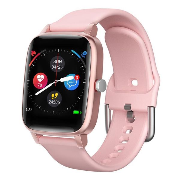 

t98 smart watch body temperature heart rate blood pressure monitor sports tracker fitness men women smart bracelet smartwatch, Slivery;brown