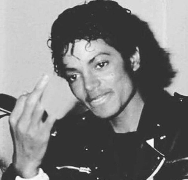 

sport michael jackson middle finger t-shirt 2019 summer new men funny casual brand shirts homme suit
