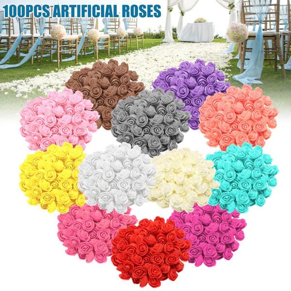 

christmas valentine's day gift artificial soap flower can diy new rose ye-hot