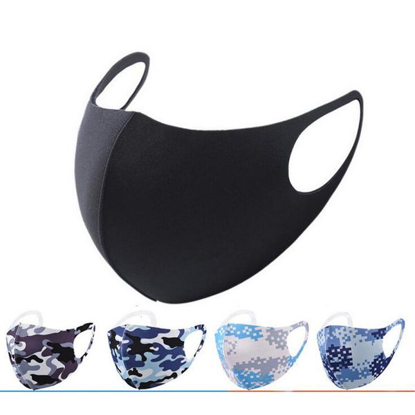 

factory price camouflage ice designer mask silk respirator anti dust mouth muffle washable reusable camo face mas