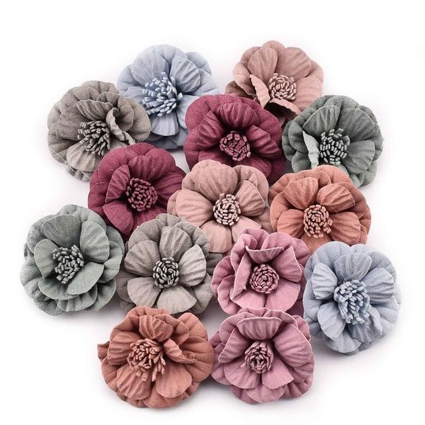 

4cm artificial rose of corsage flower wedding home party decoration scrapbooking accessories wreath diy head craft fake bbyvtl