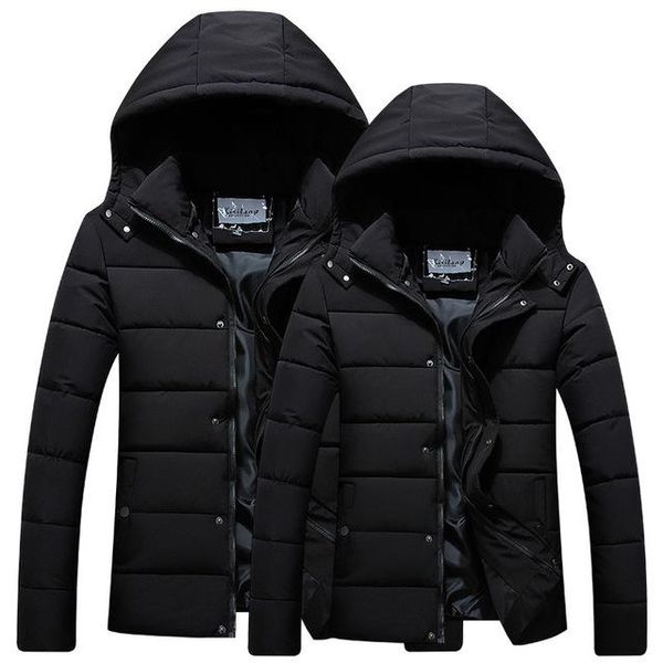 

men's down & parkas 2021 arrival thick hooded vestes homme hiver, Black