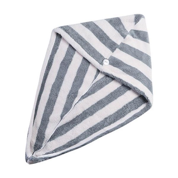 

1 pcs magic microfiber bathing quick dry hair cap turban wrap towel hat bathroom cute long hair hair-drying sho jllfeu