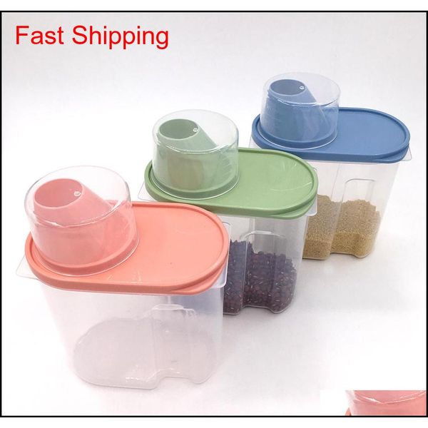 

3 sets plastics airtight canisters,kitchen food saver storage container,keeps food fresh & d qylcvs lipper