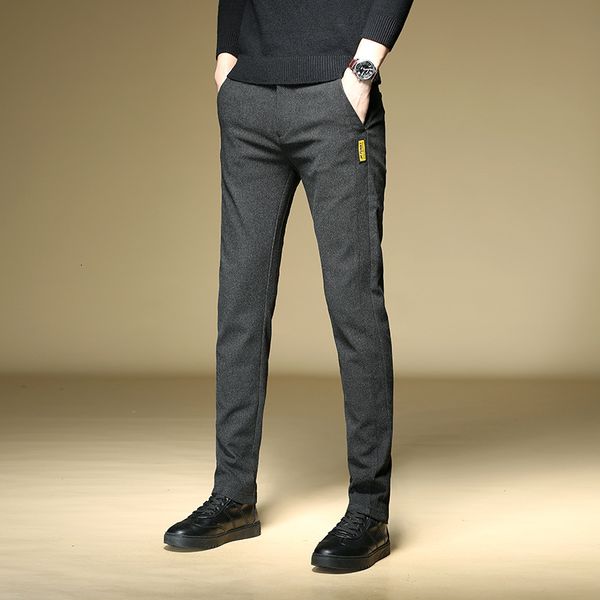 

casual in autumn 2020 new type of polished business straight tube high waist trend men's pants, Black