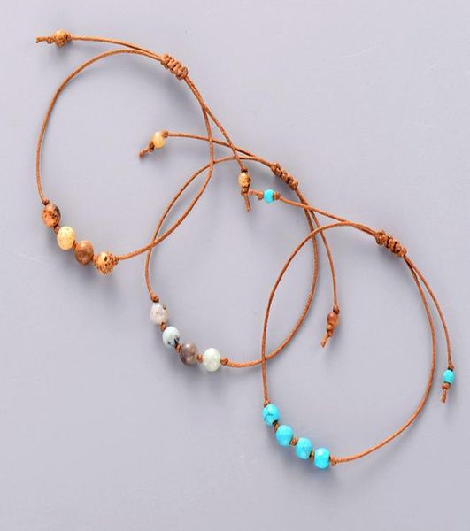 

простой браслет из бисера камни friendship браслет boho шнура узел регулируемый браслет женщины бисером bohemia девушки wmtusx otsweet, Golden;silver