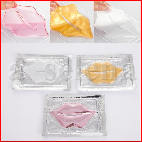 

pink white gold crystal collagen lip masks moisturizing essence crystal collagen lip care cosmetic anti wrinkle patch