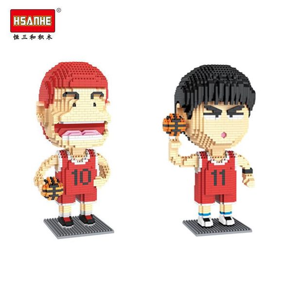 

hsanhe slamdunk master hanamichi sakuragi rukawa kaede basketball player diamond building block creative toys for gifts yxlmkc rimmer