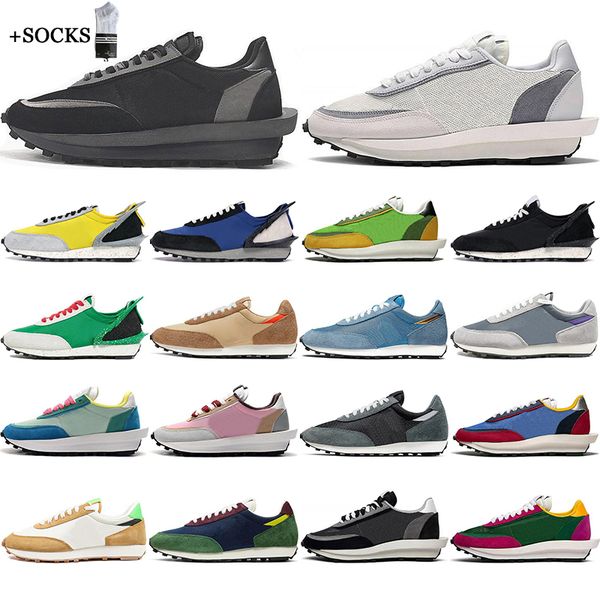 

ldv waffle platform men women breathable running shoes white nylon black grey varsity blue pink sports sneakers mens trainers 36-45