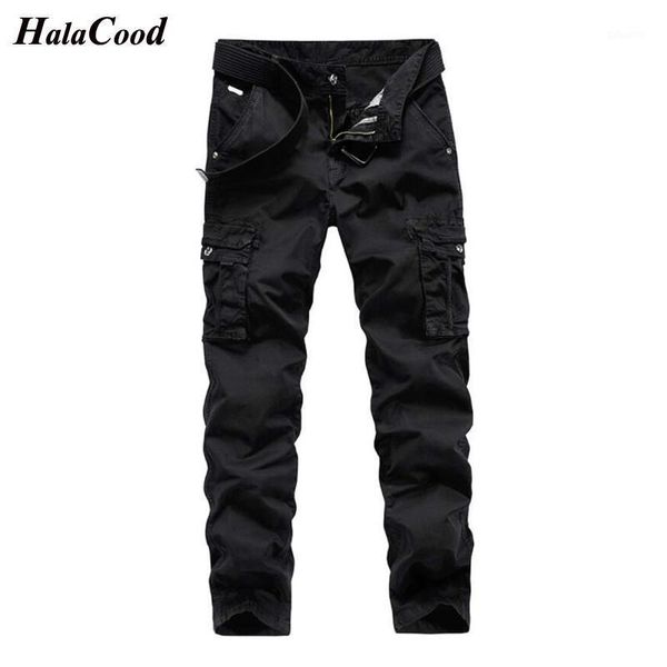

brand 2021fashion autumn winter new cargo pants men tactical pants slim fit ankle-length track trousers quality clothes1, Black