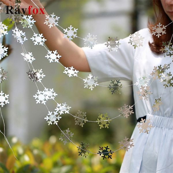 

decorations for 4m twinkle star snowflake garlands pendant christmas ornaments new year 2021 home decor navidad