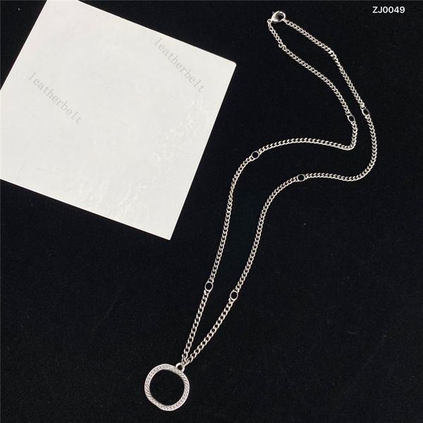 

street hip hop necklace hollow letter pendant simple silver plated necklaces thin chain necklace daily wear