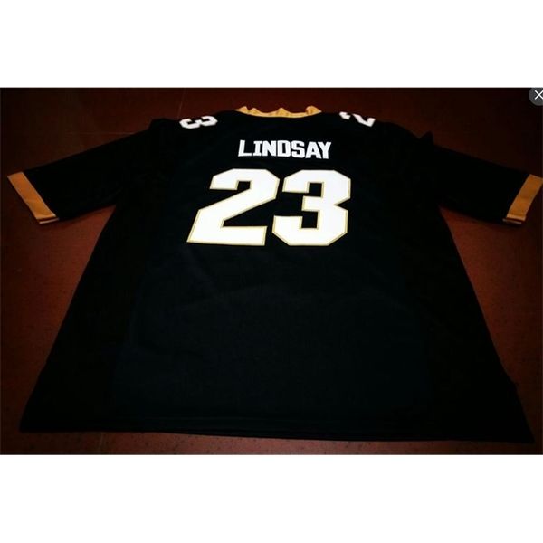 

121 lady and youth colorado buffaloes #23 phillip lindsay black real full embroidery jersey size s-4xl or custom any name or number jersey