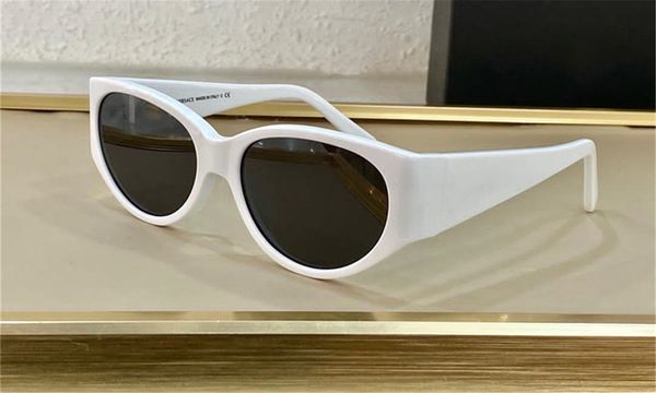 

new 4386 sunglasses ladies men oval frame fashion show advanced simple and popular style uv 400 outdoor glasses with watch case, White;black