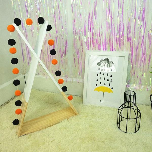 

декор wool felt стены спальни 30шт rope diy для пушистые шарики номер kid 25m помпонами garland poms pom детские мягкие bbyaan bwkf