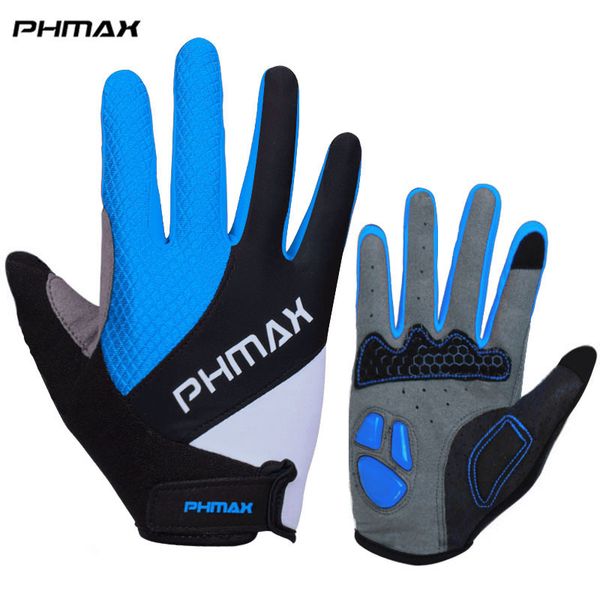

phmax liquid silicone cycling gloves half finger anti slip gel pad motorcycle mtb bike gloves men women sports bicycle gloves 201020, Blue;gray