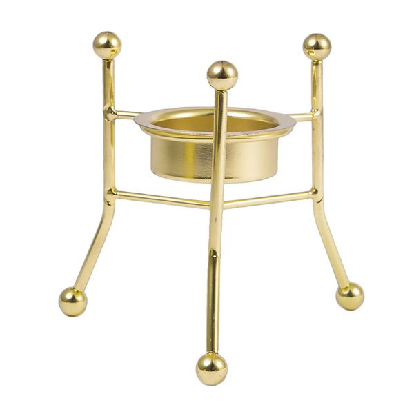 

nordic style golden geometric candlestick metal candle holder bathroom decor