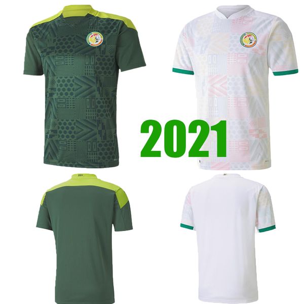 

new 2020 2021 сенегал футбол джерси национальный футбол mane koulibaly gueye kouyate sarr homme maillot de foot футбольная форма, Black