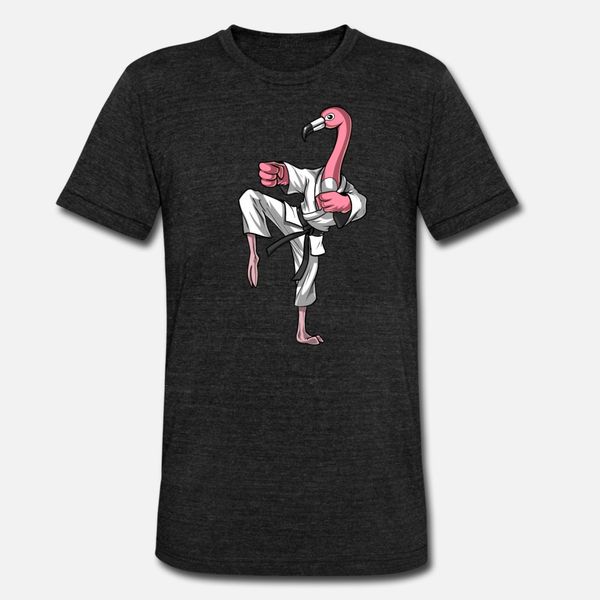 

flamingo bird karate t shirt diy vintage sports tracksuit hoodie sweatshirt