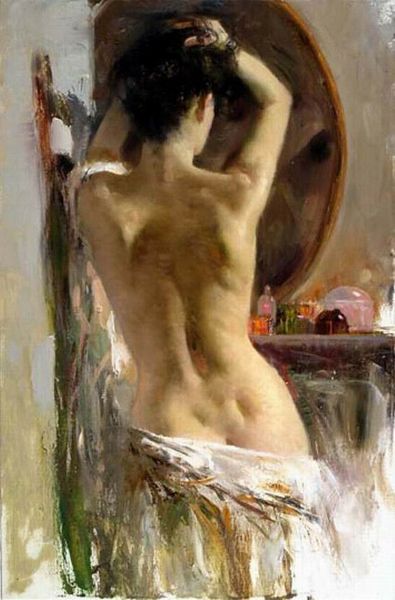 

pino daeni dressing art framed & unframed home decor handpainted &hd print oil painting on canvas wall art canvas pictures -201017-2