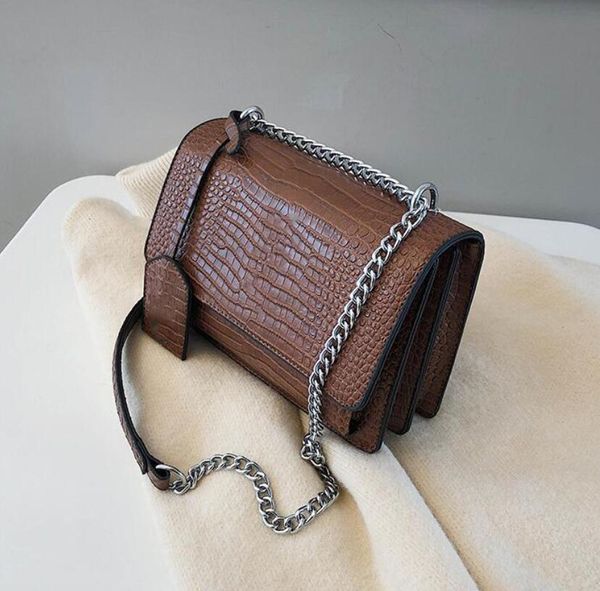 

designer women handbags purse chain crossbody bag lady shoulder bags alligator fashion bags flap sale
