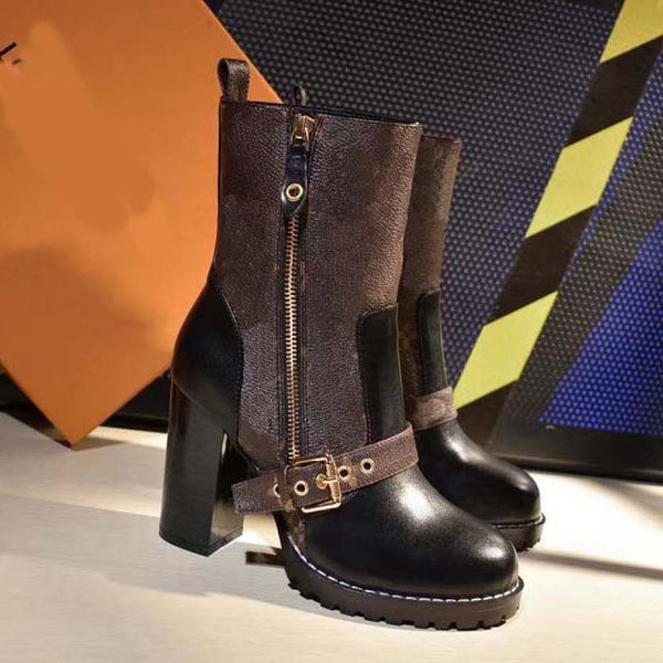 

classics boots fashionable and exquisite womens boots high heels and genuine leather outdoors fashion martin boots, Black