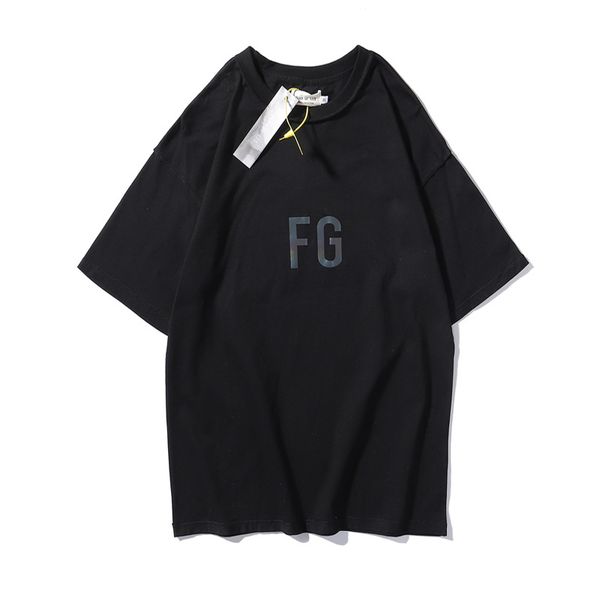 

men women reflective t-shirts short sleeve casual designers tshirt round neck stylist tees men's white black streetwear mens xa904